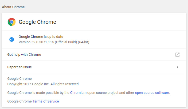 Update Chrome Mac