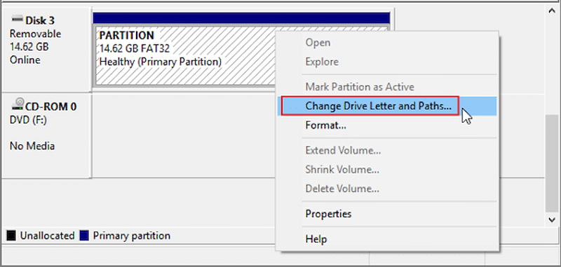 Change Drive Letter And Paths