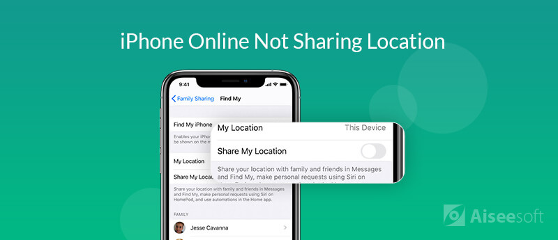 Find My iPhone Online Not Sharing Location