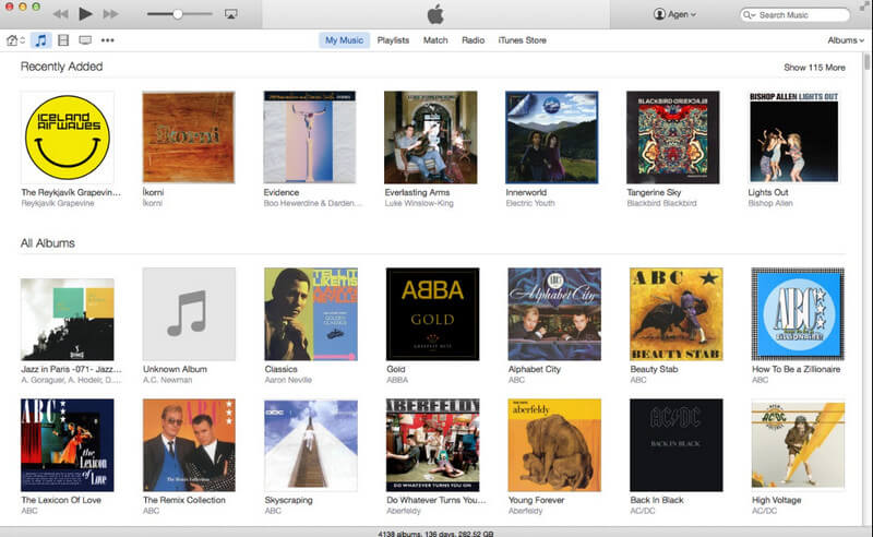 iTunes on Mac