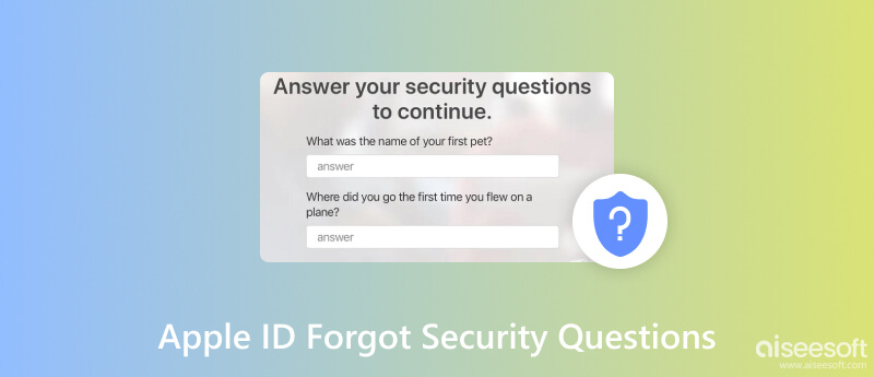 Forgot Apple ID Security Questions