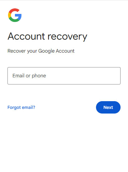 Google Account Recovery