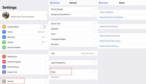 Reset Network Settings iPhone