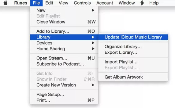 Update iCloud Music Library