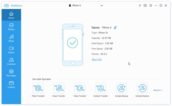 Mobiesync interface