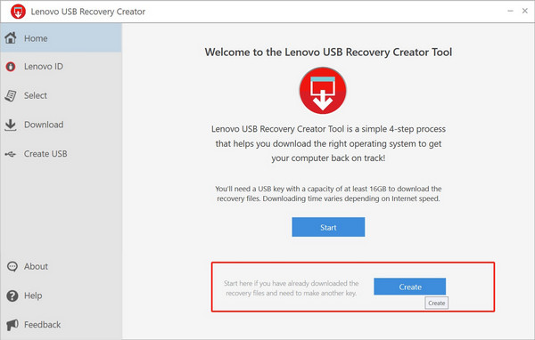 Create Lenovo Recovery USB Drive Windows 8