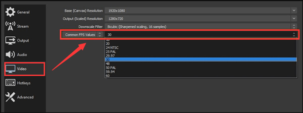 Change Frame Rate