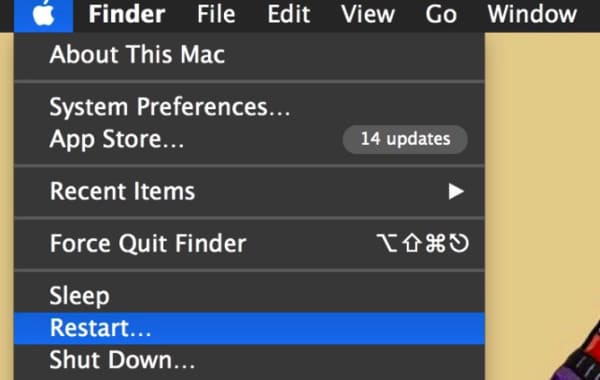 Restart Mac Computer