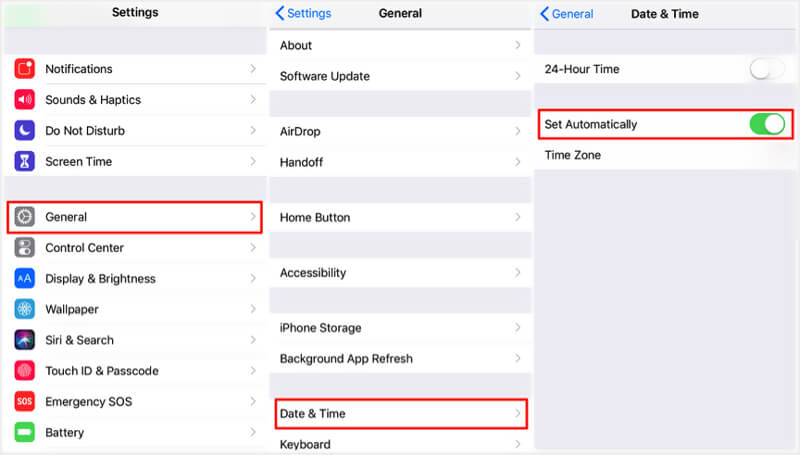 Set Time Data Automatical