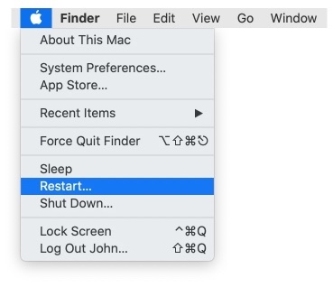 Reboot Mac