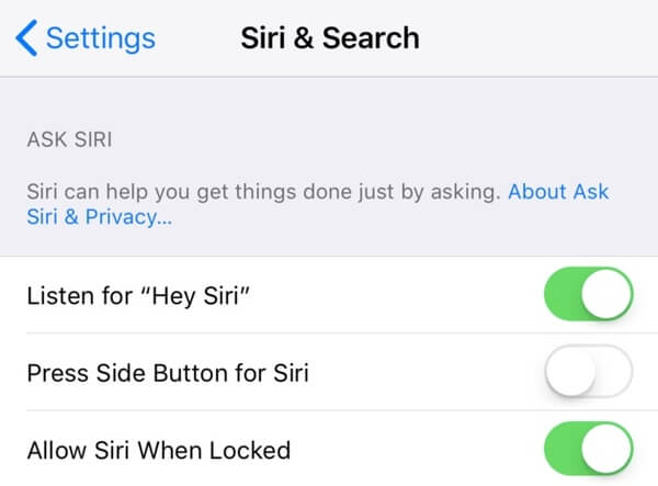 Allow siri when locked