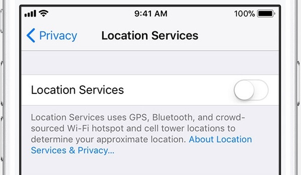 Enable location services