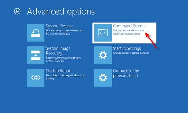 Use Command Prompt For Advanced Troubleshooting