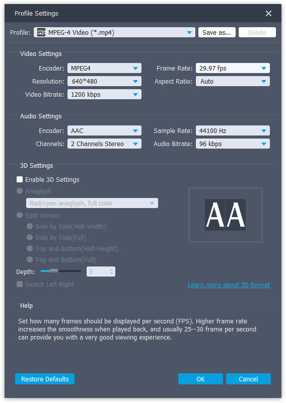 Output Setting