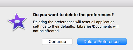 Delete Preferences