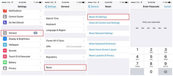 Reset iPhone Settings