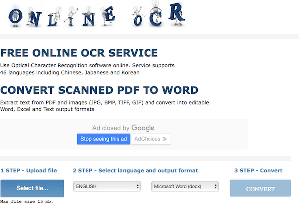 Online OCR