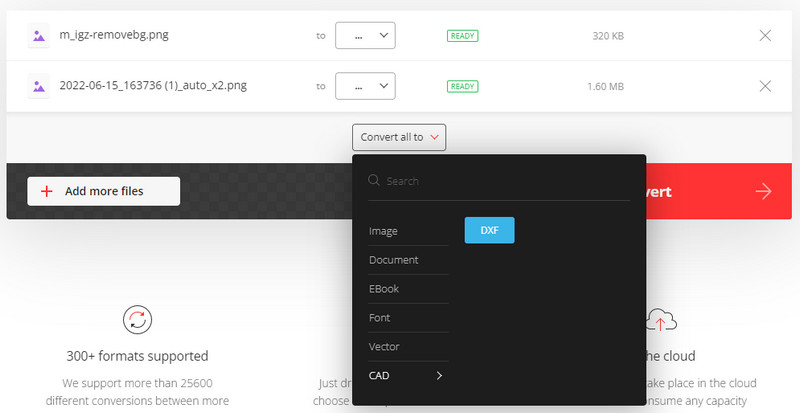 Select Output Format