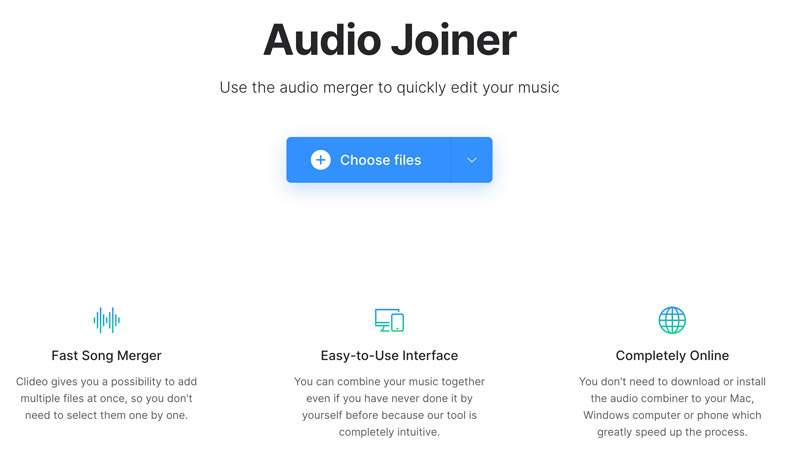 Clideo Audio Joiner