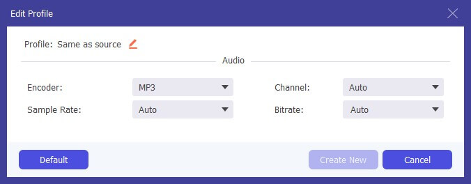 Profile Settings