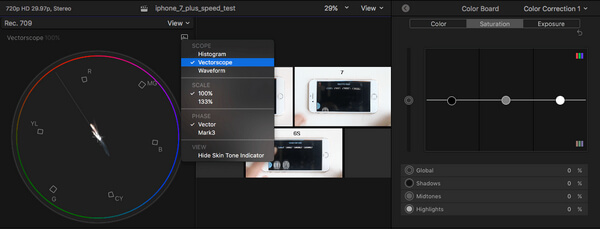 Saturation - Color Correction in Final Cut Pro